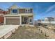 Charming two-story home with a well-maintained lawn, attached garage, and welcoming front porch at 5541 Killarney Ct, Denver, CO 80249