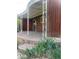 Covered porch with unique design and stone steps at 6176 S Adams Dr, Centennial, CO 80121
