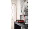 Elegant living area showcases a stylish console table with modern decor and a record player at 6842 W Eldorado Pl, Lakewood, CO 80227