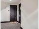 Building hallway with brown doors and a doormat, with carpeted floors at 925 N Lincoln St # 8E-S, Denver, CO 80203