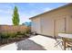 A cozy patio space with a small garden area at 2004 Foxtail Ln # B, Lafayette, CO 80026