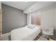Bright basement bedroom with a modern design, neutral tones, and a cozy atmosphere at 2004 Foxtail Ln # B, Lafayette, CO 80026