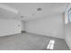 Unfinished basement area with neutral carpeting at 10321 E Evans Se Ave # 176, Aurora, CO 80247