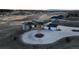 Aerial shot displaying the home's setting on a sprawling lot overlooking a neighborhood at 19647 Guildford Ct, Monument, CO 80132