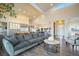 Open-concept space featuring hardwood floors with views into other living areas at 19647 Guildford Ct, Monument, CO 80132