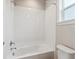 Bathroom with a shower-tub combination and a single sink vanity at 1825 Morgan Dr, Erie, CO 80516