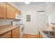 Practical kitchen with modern appliances, lots of counter space, and convenient access to the pantry at 444 17Th St # 802, Denver, CO 80202