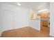 Open floor plan with kitchen space at 444 17Th St # 802, Denver, CO 80202