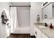 Bathroom featuring a shower-tub and a granite vanity at 1825 S Pitkin Cir # 10, Aurora, CO 80017