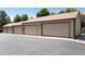 Attached garages with convenient parking and storage space at 1825 S Pitkin Cir # 10, Aurora, CO 80017