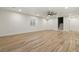 Large basement with laminate flooring and recessed lighting at 5723 Berry Ridge Way, Castle Rock, CO 80104