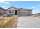 Charming home with a three-car garage, stone accents, and well-maintained lawn at 5723 Berry Ridge Way, Castle Rock, CO 80104
