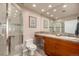 Bathroom featuring a shower, vanity, and modern fixtures at 1435 Wazee St # 403, Denver, CO 80202