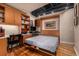 Multipurpose bedroom with built-in cabinets and desk, featuring a murphy bed at 1435 Wazee St # 403, Denver, CO 80202