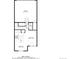 A first floor home plan showcasing the dining area, kitchen, living room, bathroom, and garage at 1518 Sepia Ave, Longmont, CO 80501
