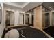 Home gym with mirrored wall, recessed lighting, and wall-to-wall carpeting at 1070 Cypress Way, Castle Rock, CO 80108