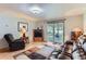 Comfortable living room with a sliding door leading to the backyard at 3906 Hoyt Ct, Wheat Ridge, CO 80033