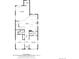Detailed floor plan showcasing the layout of the home, including the kitchen, living room, and bedrooms at 1385 Birch St, Denver, CO 80220