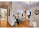 Upper hallway with hardwood floors and access to bedrooms at 2431 N Ogden St, Denver, CO 80205
