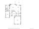 First floor plan of home including the kitchen, dining area, living room, office, garage, laundry and a patio at 13686 Dexter St, Thornton, CO 80602