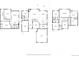 Floor plans of a home with the basement, first floor, and second floor all on one image at 13686 Dexter St, Thornton, CO 80602