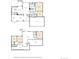 Detailed floor plan of upper and lower level showcasing layout of rooms and amenities at 10169 Briargrove Way, Highlands Ranch, CO 80126