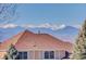 Mountain view from the property, with snow-capped peaks in the distance at 10169 Briargrove Way, Highlands Ranch, CO 80126