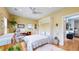 Bedroom featuring a wall bed, workstation, and hardwood floors at 1960 S Sherman St, Denver, CO 80210