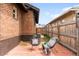 Cozy backyard patio with brick flooring and comfortable seating area at 3123 N Elizabeth St, Denver, CO 80205