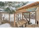 Wooden chicken coop in snowy backyard at 6094 S Dudley Way, Littleton, CO 80123