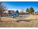 Neighborhood playground features a slide and recreational area for  at 19658 E Vassar Dr, Aurora, CO 80013