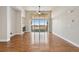 Spacious living room boasts a fireplace, hardwood flooring, and scenic views at 307 Inverness S Way # 307, Englewood, CO 80112