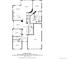 Detailed floorplan outlining the layout of the home, showcasing room dimensions and flow at 10632 Star Thistle Ct, Highlands Ranch, CO 80126