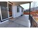 Covered patio with sliding glass door and gazebo; the perfect spot to relax outdoors at 7470 Blue Water Ln, Castle Rock, CO 80108