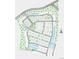 Community map showcasing the layout of streets, lots, and future park areas within the neighborhood at 7291 Prairie Sage Pl, Littleton, CO 80125