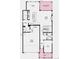Main level floor plan showcasing an open concept kitchen, dining area, living room, and a two-car garage at 7291 Prairie Sage Pl, Littleton, CO 80125