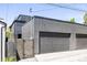 Modern two-car garage offering ample space and convenient access, complementing the home's contemporary design at 3932 Kalamath St, Denver, CO 80211