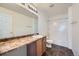 Neutral bathroom with a tub and shower combo and a spacious vanity with ample countertop space at 15786 Randolph Pl, Denver, CO 80239