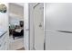 Connected bathroom with tiled shower and access to the living room and gaming setup at 2092 S Helena St # C, Aurora, CO 80013