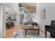 Bright living room with vaulted ceilings and an open floor plan at 2092 S Helena St # C, Aurora, CO 80013