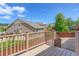 Exterior of the home shows the back deck and easy access to the backyard at 1462 Raindrop Way, Castle Rock, CO 80109