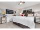 Serene bedroom with large bed, bright windows, and sleek modern dresser and night stands at 10220 W Montgomery Ave, Littleton, CO 80127