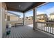 Spacious back patio perfect for outdoor entertaining at 697 N Bersshine Ct, Watkins, CO 80137