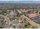 Aerial view of home near the Montessori School at Lone Tree highlighting neighborhood at 9411 La Quinta Way, Lone Tree, CO 80124