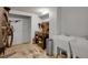 Spacious basement with a workbench, utility sink, and room for hobbies or storage at 6574 Olympus Dr, Evergreen, CO 80439