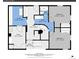 Layout of bedrooms, bathrooms, laundry, and halls measuring 2412 sq. ft. in total at 6574 Olympus Dr, Evergreen, CO 80439
