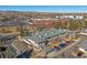 Aerial view of condo building and parking lot, mountain view at 770 Copper Ln # 206, Louisville, CO 80027