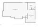 Layout of the basement featuring unfinished space, a bedroom, closet and stairs to the main floor at 929 Tenderfoot Dr, Larkspur, CO 80118