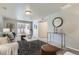 Inviting living room with neutral walls, area rug, and sliding doors to the outside at 10425 Red Mountain West, Littleton, CO 80127