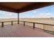 Large deck overlooking the expansive backyard at 38911 E Wesley Ave, Bennett, CO 80102